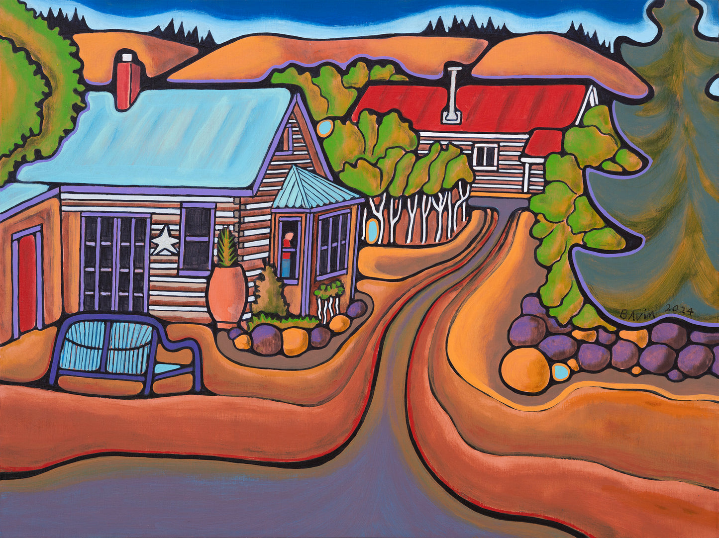 The Green Villa & Stagecoach House, Wilmer - Archival Print