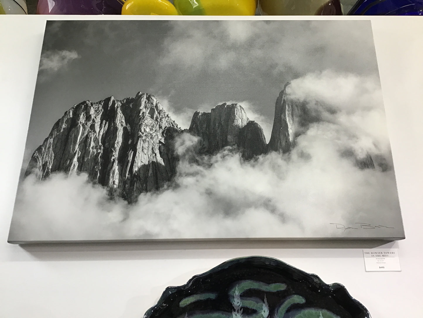 The Howser Towers in the Mist - Canvas Print