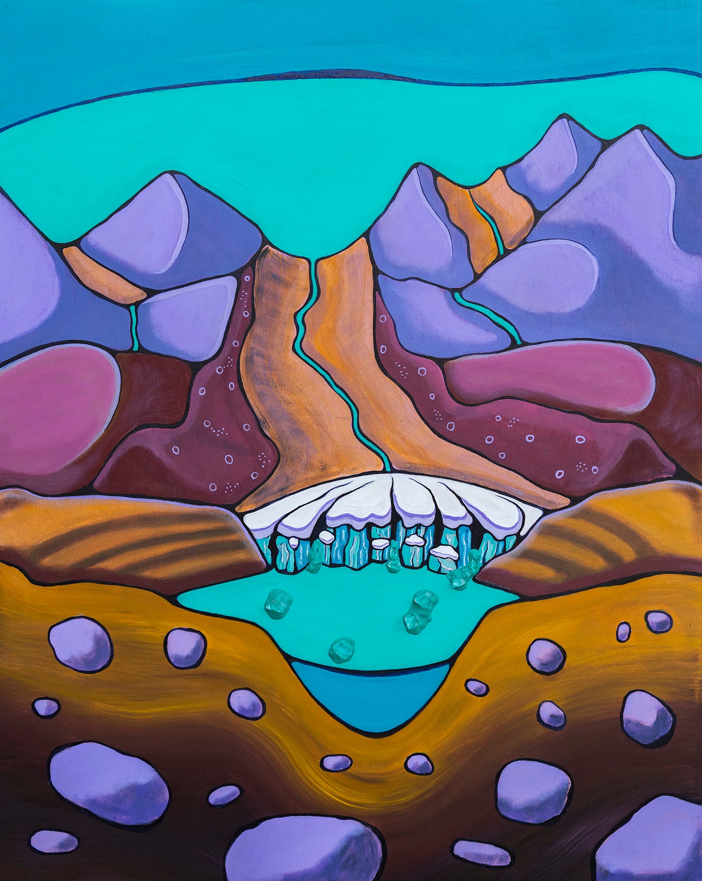 Purcell Blue Lagoon - Original Painting