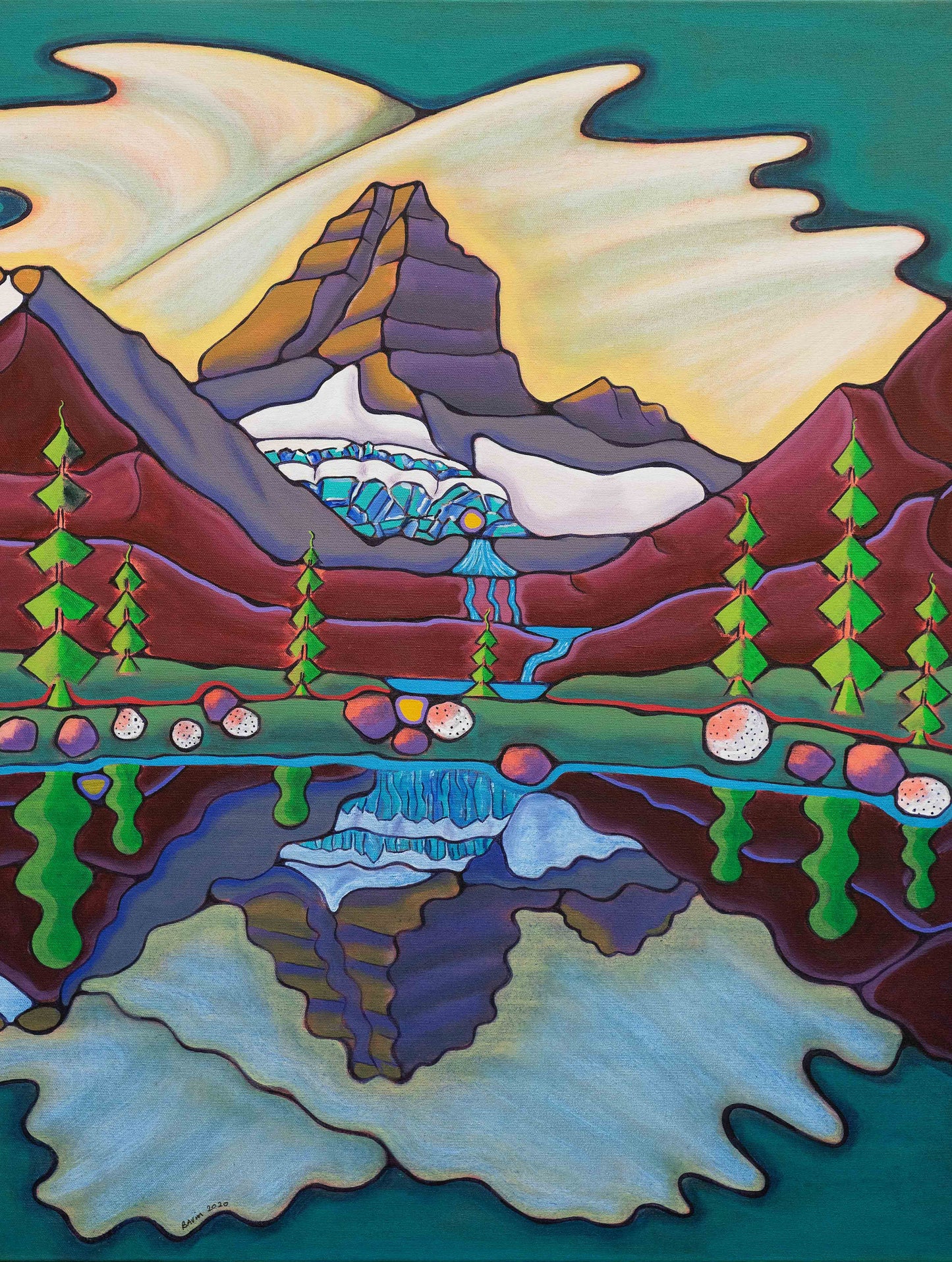 Assiniboine Reflections - Archival Print