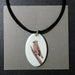 Porcelain Cedar Waxwing Necklace - [ST4104]