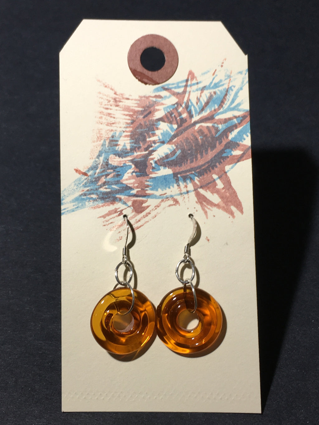 Glass Swirl Earrings - [TN8011]