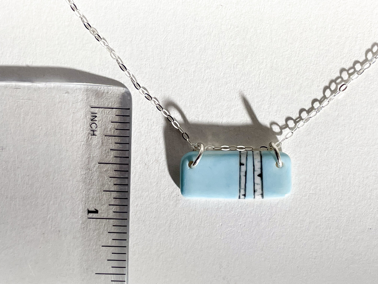 Porcelain Birch Forest Necklace - [STN7077]