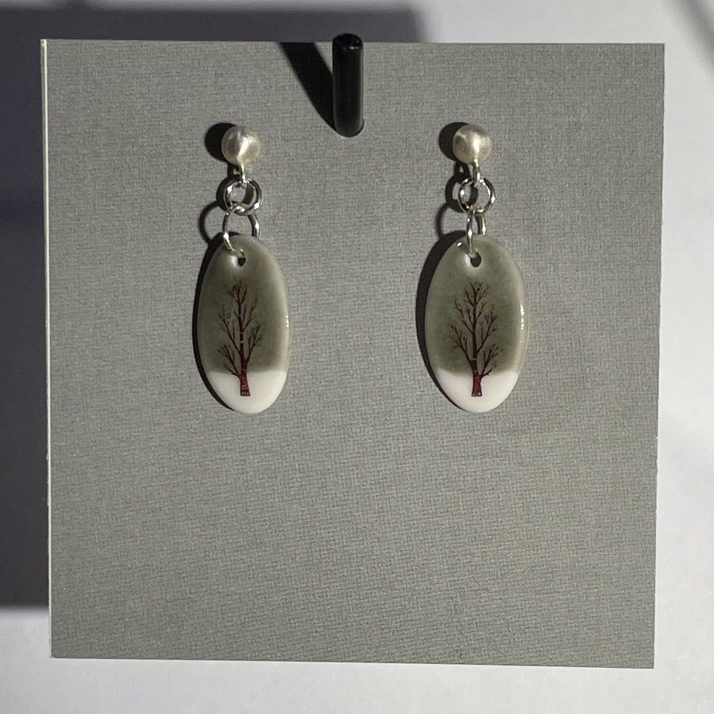Porcelain Tree Earrings - [ST7061]