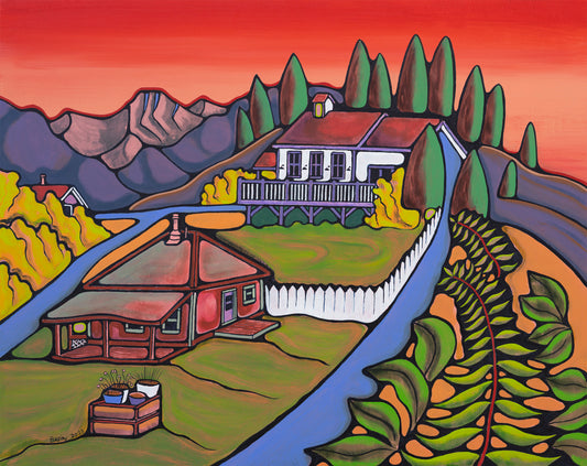 Barbour House & St. Andrews Church, Wilmer - Archival Print