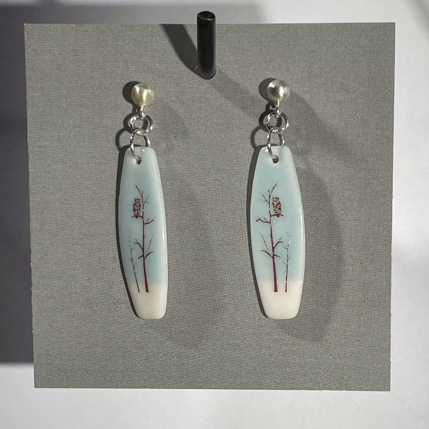 Porcelain Owl Earrings - [ST7073]