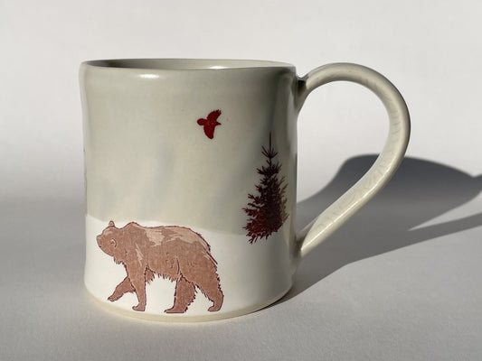 Porcelain Mug - Grizzly Bear [8654]