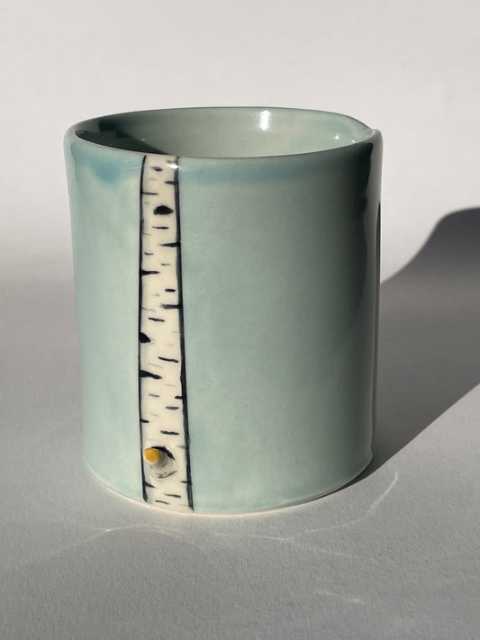 Porcelain Cup - Birch Trunk [8655]