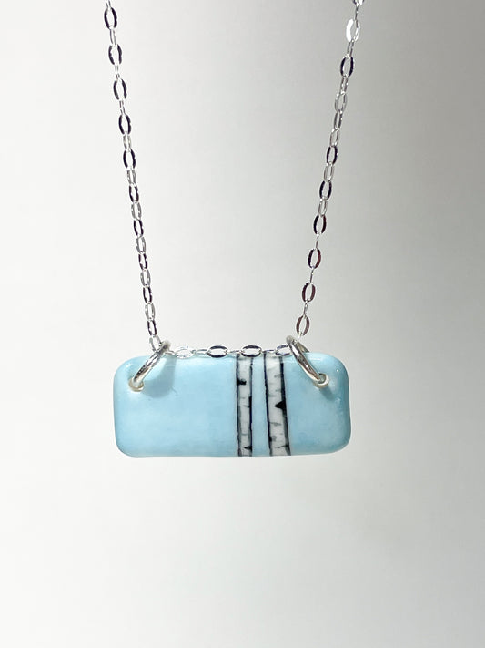 Porcelain Birch Forest Necklace - [STN7077]