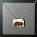 Porcelain Black Bear Necklace - [ST4103]