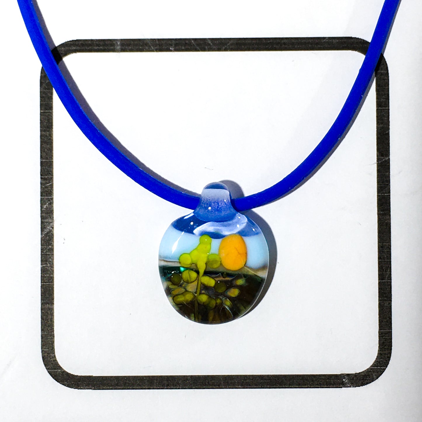Glass Landscape Necklace - [#2013]