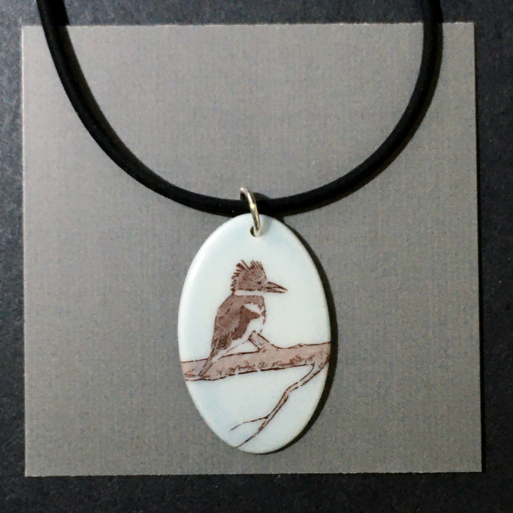 Porcelain Kingfisher Necklace - [ST4105]