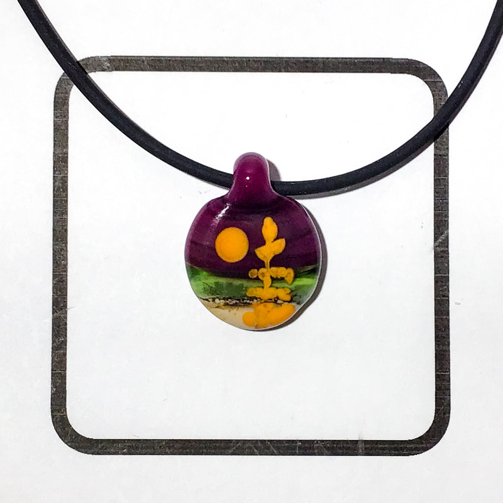 Glass Landscape Necklace - [#2005]