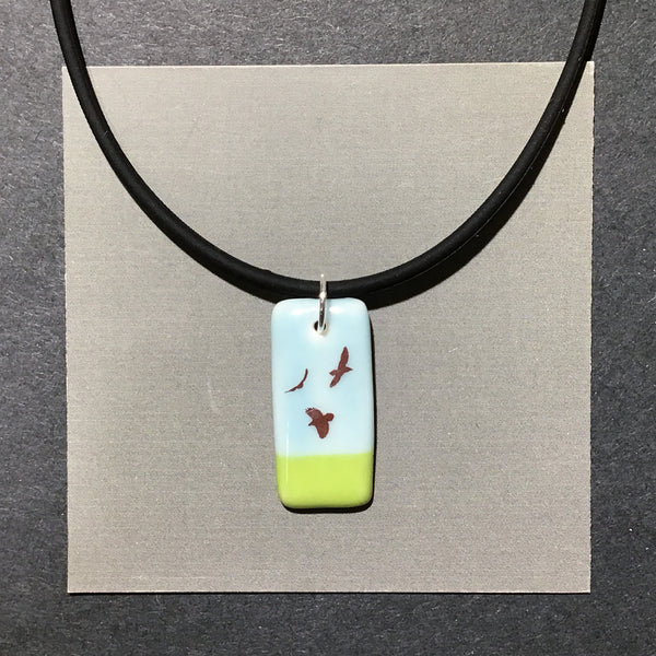 Porcelain Bird Necklace - [ST4024]